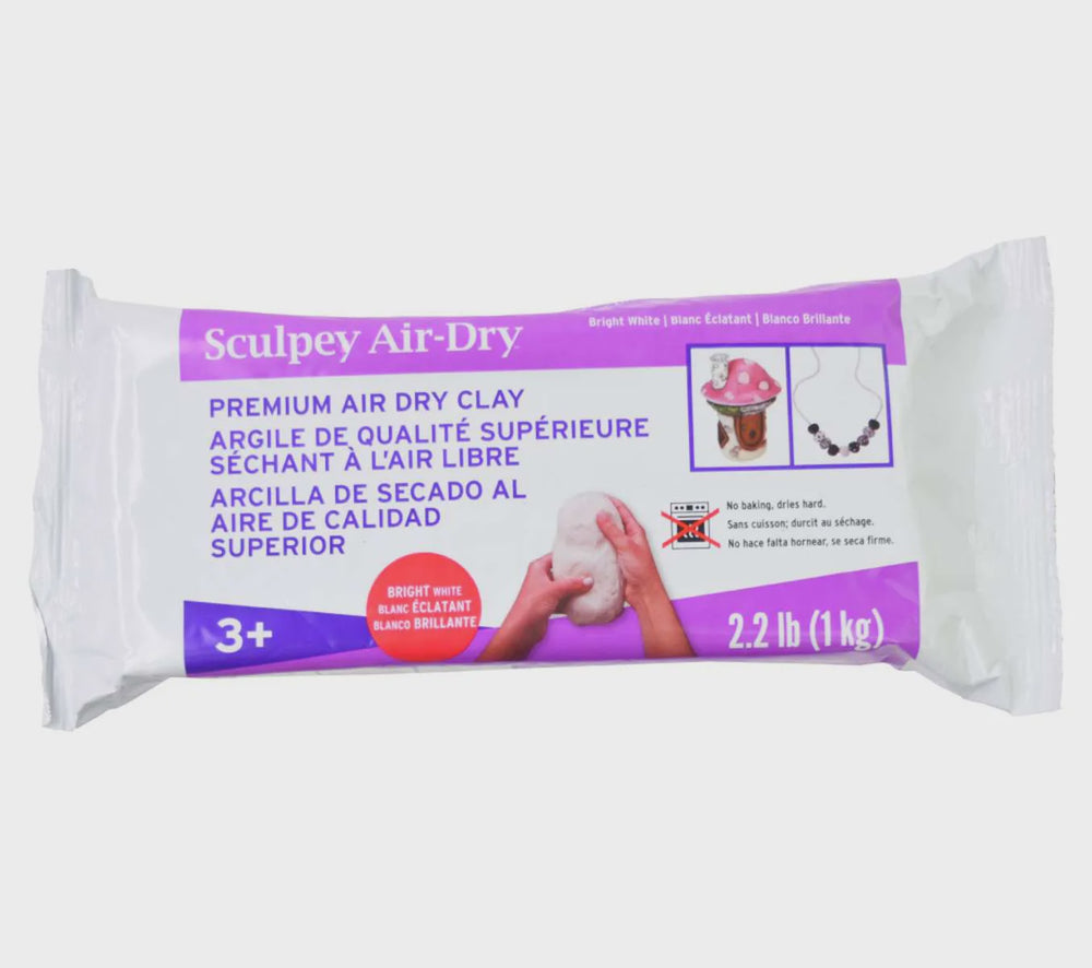 Sculpey Model Air Dry Clay 1kg White