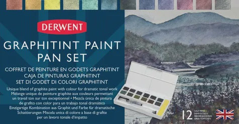 Derwent Graphitint Paint 12 Pan Set