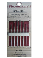 Piecemakers Needles Chenille Size 18/22 assorted