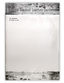 Tim Holtz Distress Cracked Leather Cardstock 8.5x11" 10PC