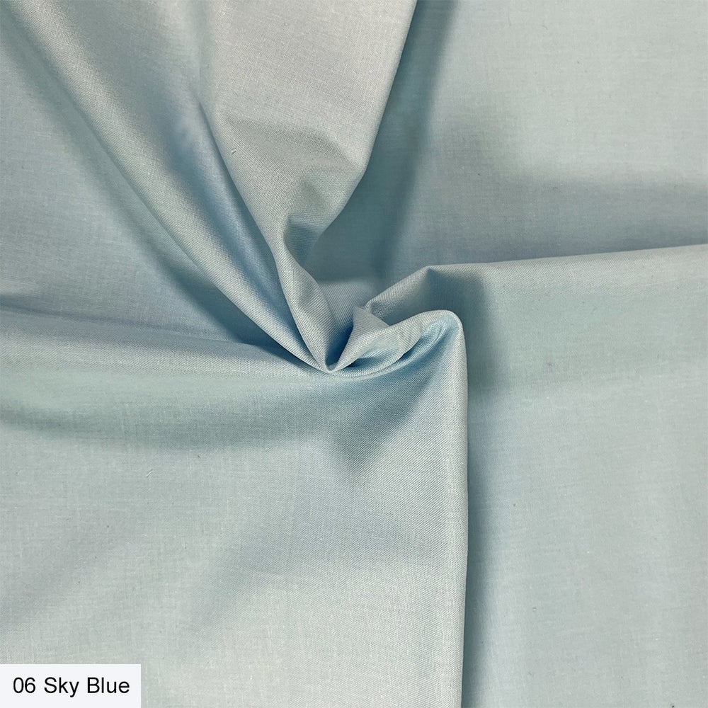 Organic Premium Cotton Solid Sky Blue