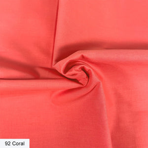 Organic Premium Cotton Solid Coral