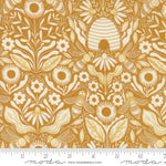 Beehive Melody Damask - Beeswax