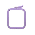 Nurge Plastic Square (Rectangular) Hoop 9.5x11cm - No 1  Pastel Lilac