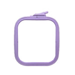 Nurge Plastic Square (Rectangular) Hoop 14.5x16.5cm - No 2 Pastel Lilac