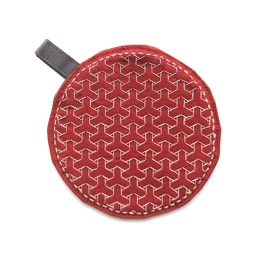 Sashiko Coaster Kit Brick (6pc)