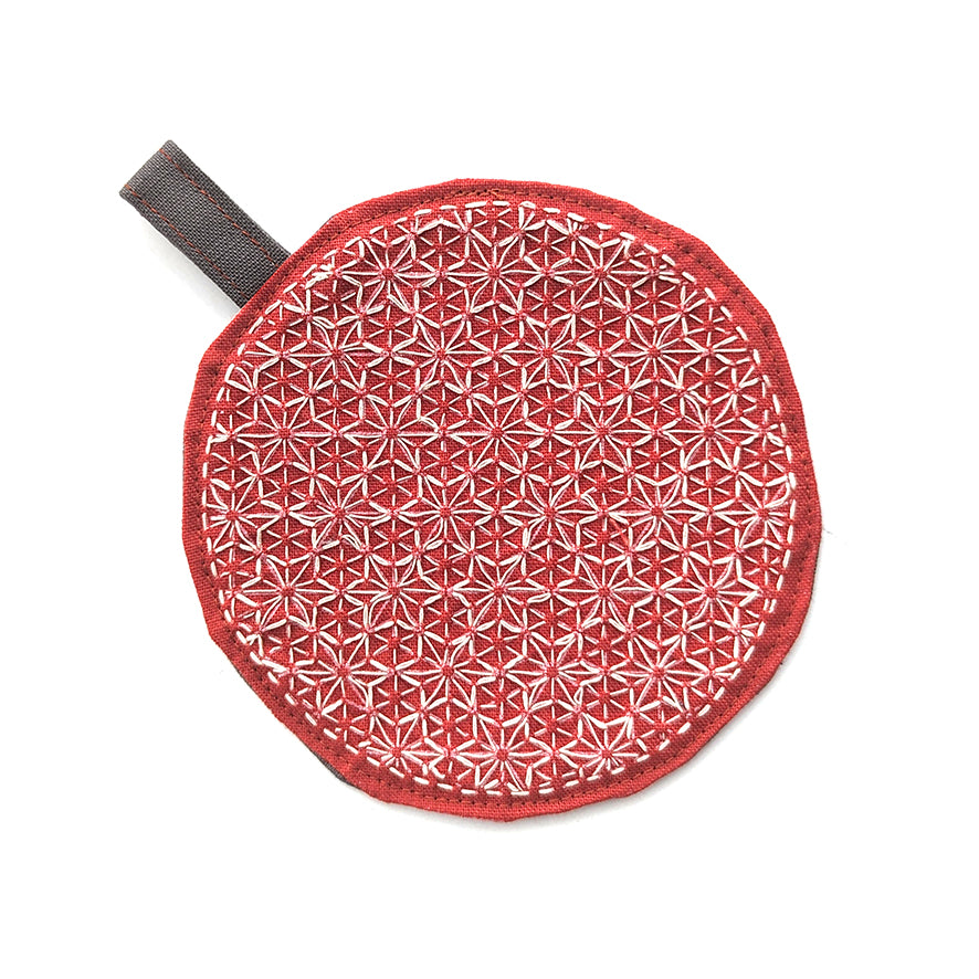 Sashiko Coaster Kit Brick (6pc)