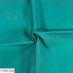 Organic Premium Cotton Solid Dark Cyan