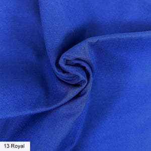 Organic Premium Cotton Solid Royal