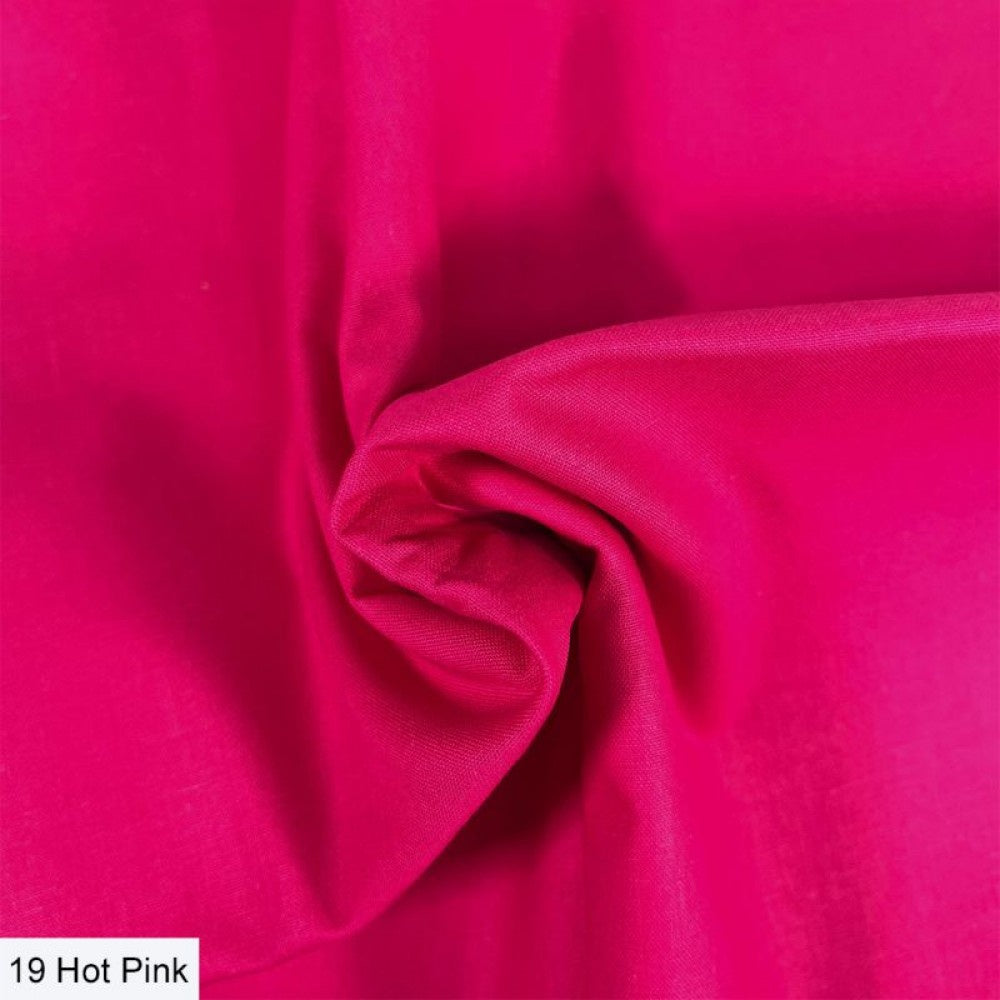 Organic Premium Cotton Solid Hot Pink