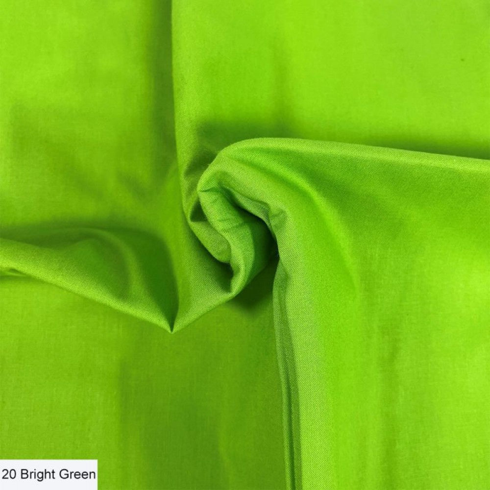 Organic Premium Cotton Solid Bright Green