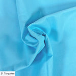 Organic Premium Cotton Solid Turquoise