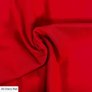 Organic Premium Cotton Solid Cherry Red