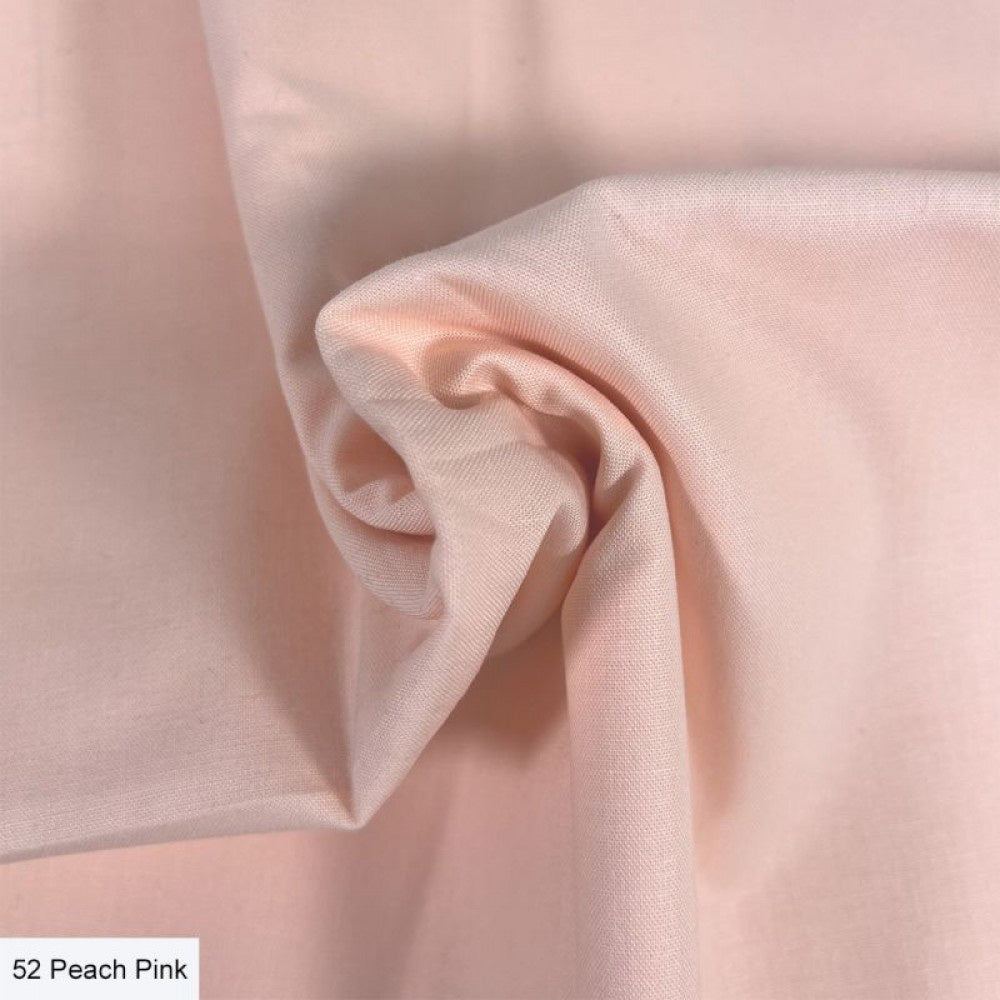 Organic Premium Cotton Solid Peach Pink