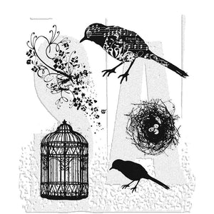 Tim Holtz Stampers Anonymous Cling Mount Stamp Artful Flight