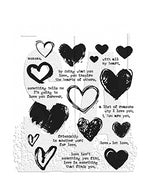 Tim Holtz Cling Stamp Set Love Notes