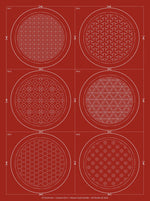 Sashiko Coaster Kit Brick (6pc)