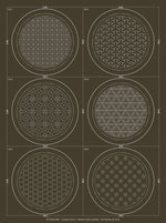 Sashiko Coaster Kit Slate (6pc)