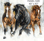 Stallion Panel - Grey Multi
