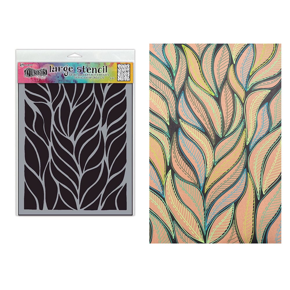 
            
                Load image into Gallery viewer, Dylusions Stencil Large Fronds of Fun
            
        