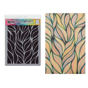 Dylusions Stencil Large Fronds of Fun