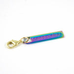 Rainbow Zipper Pull Handcrafted