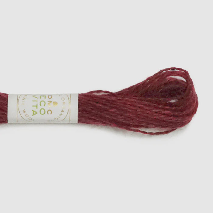 DMC Eco Vita Organic Wool Thread 16m Peony Madder