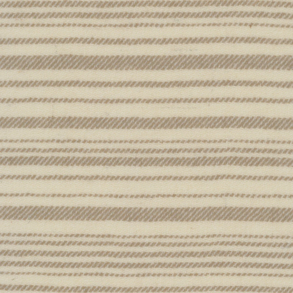 Sue Spargo Stripe Wool Fat Eighth Camel Parchment