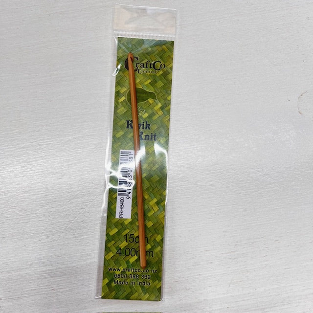 Crochet Hook Bamboo 4.00mm