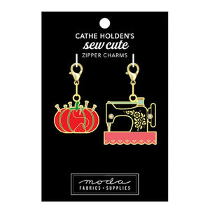 Cathe Holden Zipper Pull Tomato & Sewing Machine