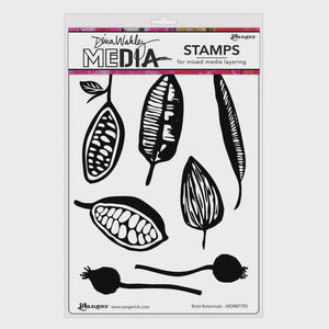 Dina Wakley MEdia Stamp - Bold Botanicals