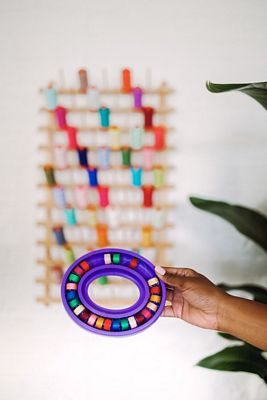 Purple Bobbin Ring