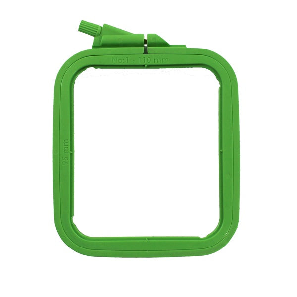 Nurge Plastic Square (Rectangular) Hoop 9.5x11cm - No 1 Green