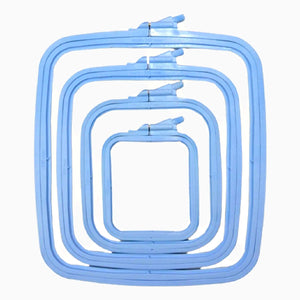 Nurge Plastic Square (Rectangular) Hoop 14.5x16.5cm - No 2 Pastel Blue