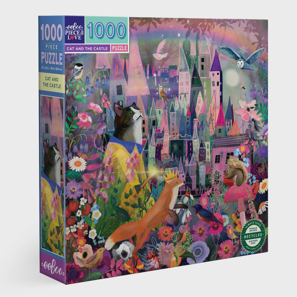 Eeboo 1000pc Puzzle - Cat And The Castle