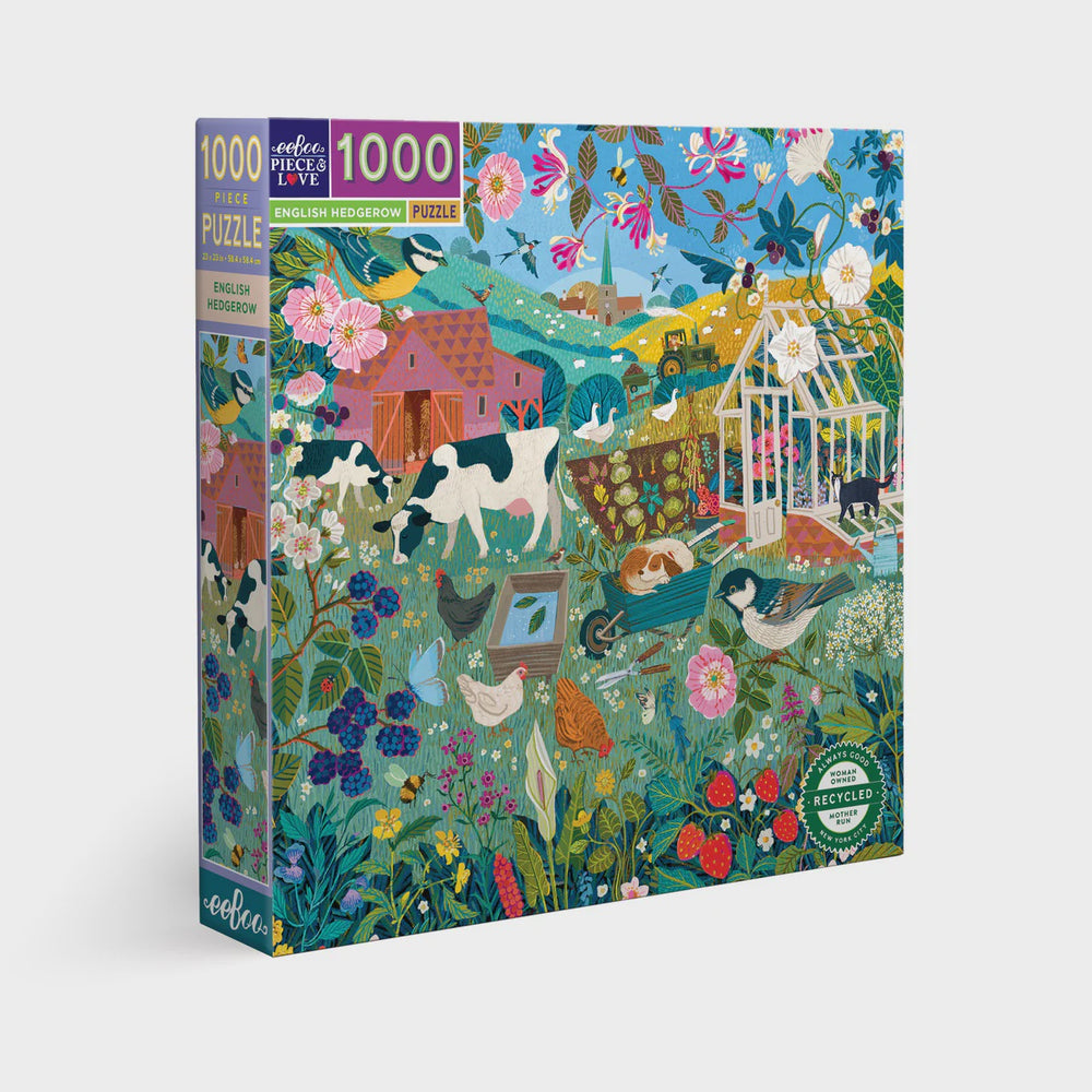 Eeboo 1000pc Puzzle English Hedgerow