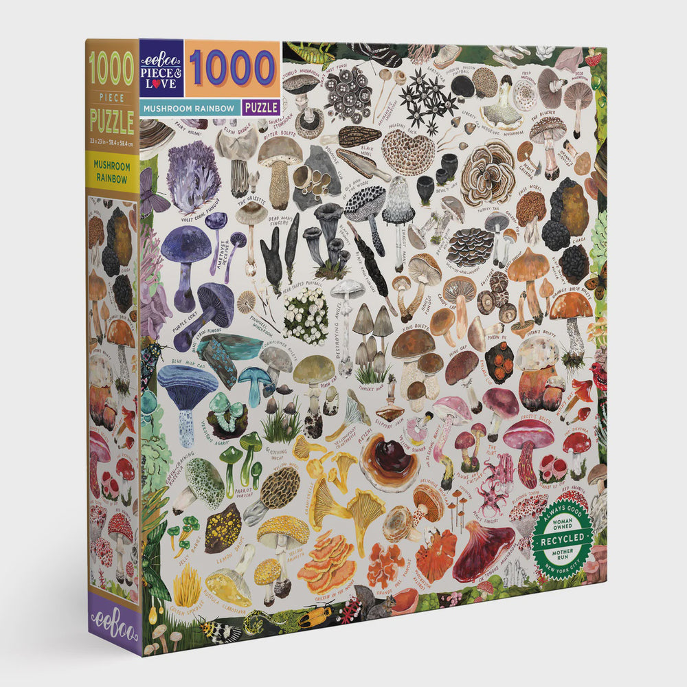 Eeboo 1000pc Puzzle - Mushroom Rainbow