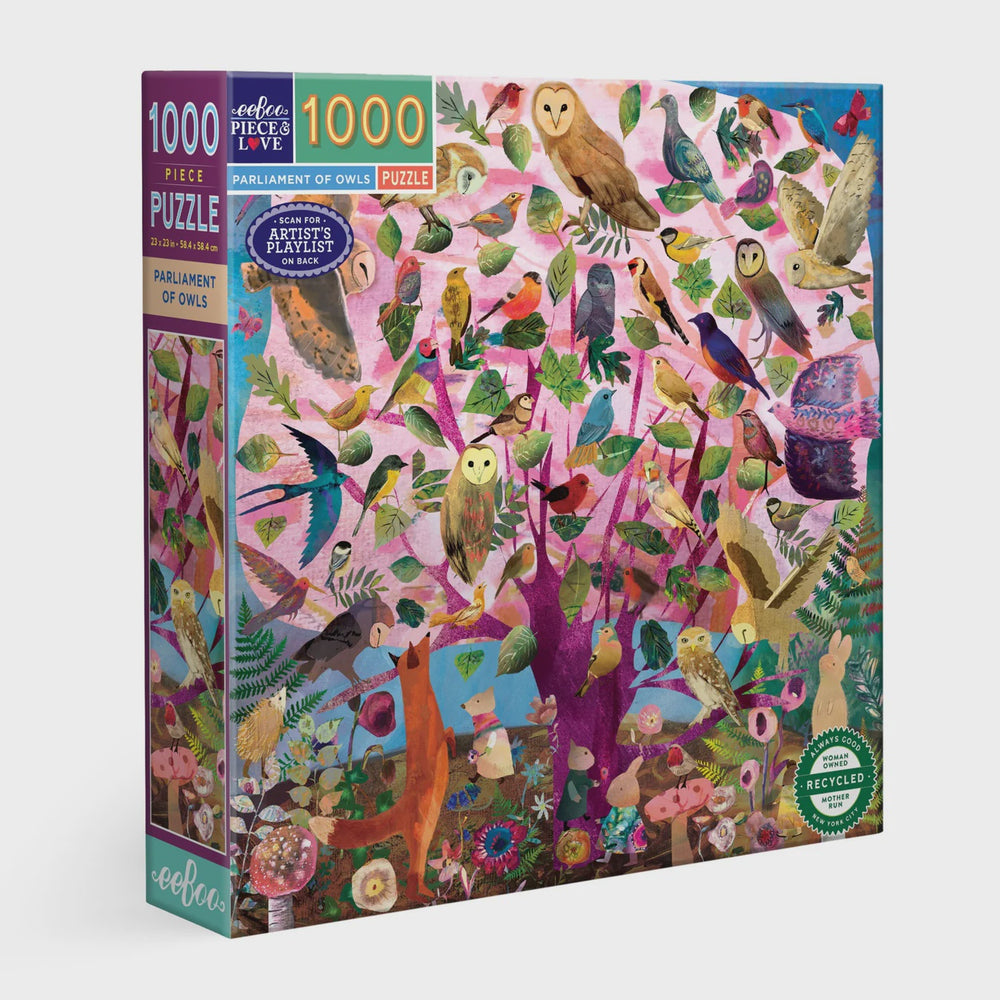 Eeboo 1000pc Puzzle - Parliament Of Owls