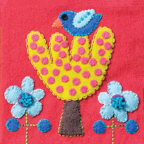 Sue Spargo Pre-Cut Bird and Tree Kit - Colourway 1