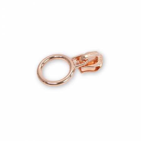 Sallie Tomato Zipper Pulls Circle Rose Gold