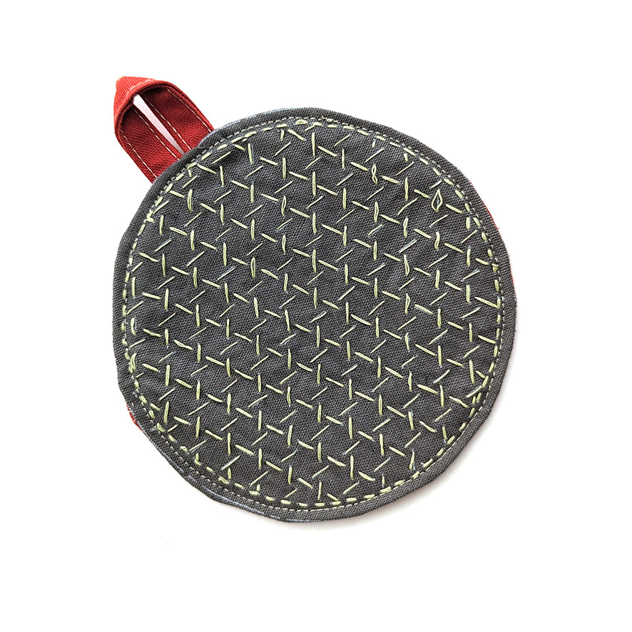 Sashiko Coaster Kit Slate (6pc)