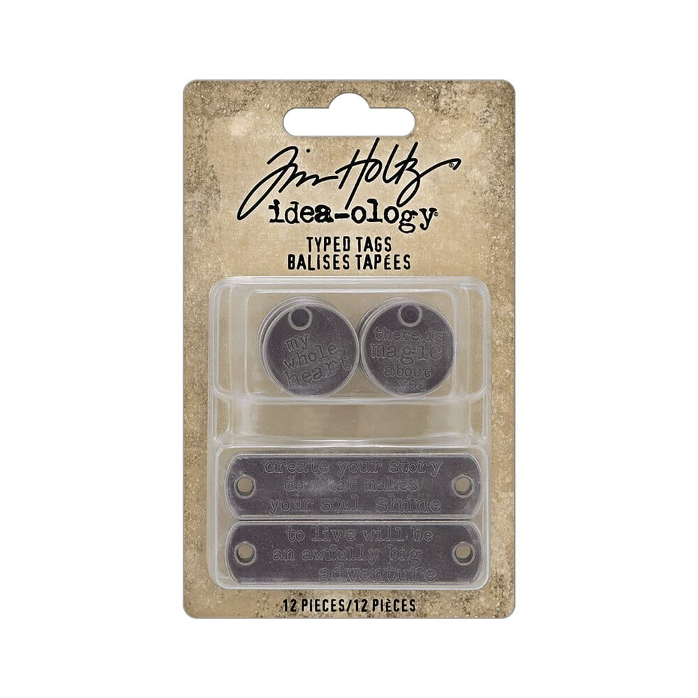 Tim Holtz Idea-ology  Typed Tags