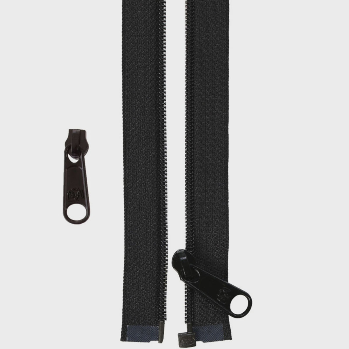 By Annie 50in Separating Zipper and Extra Slide Black – BowerBirdNZ