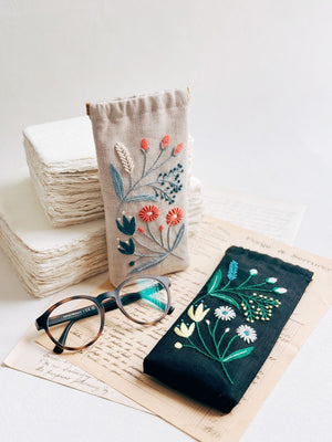 Wild Flower Eye Glasses Case