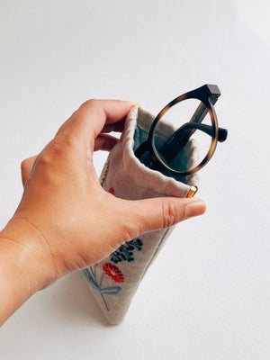 Wild Flower Eye Glasses Case