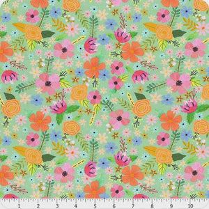 Radiant Blooms - Green