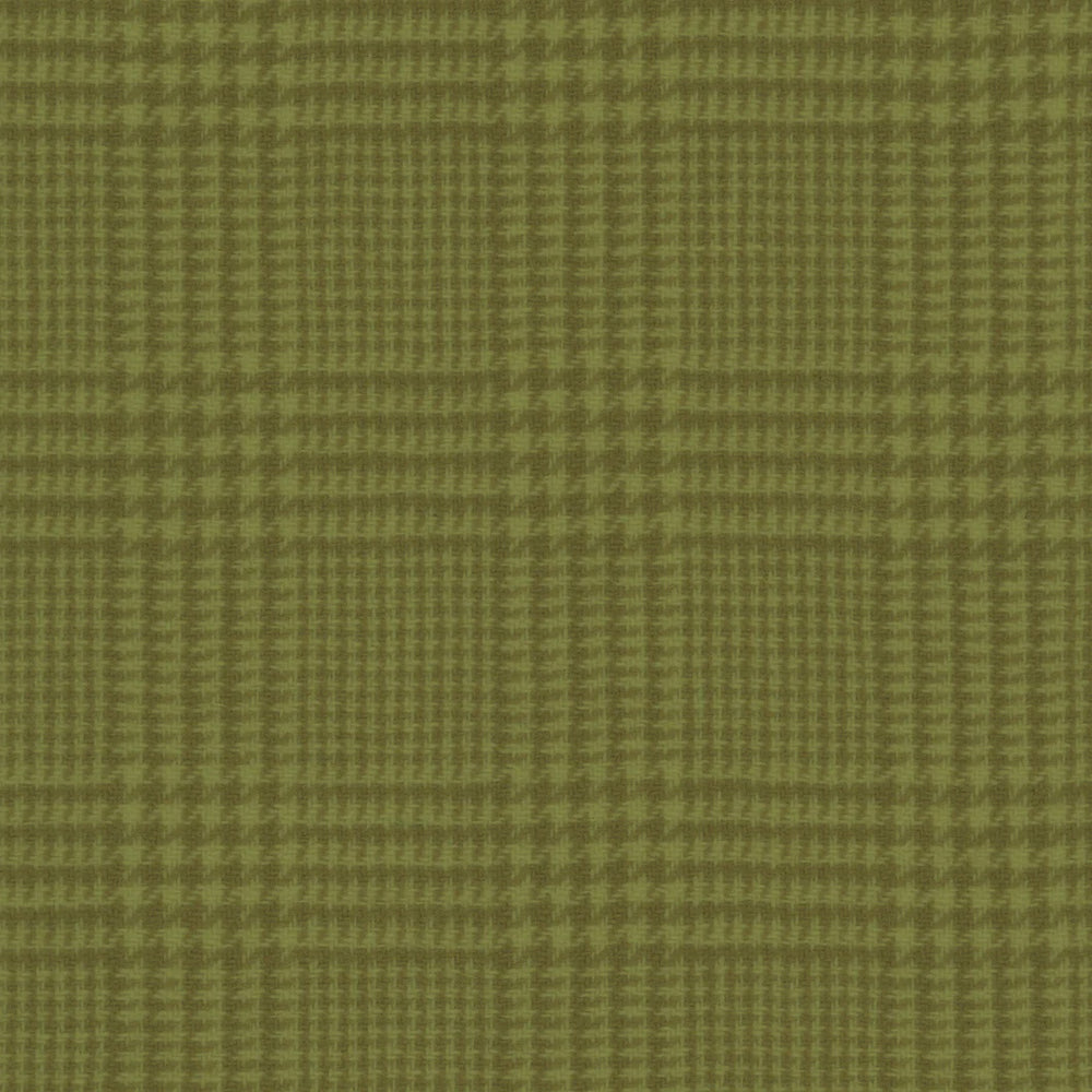 Sue Spargo Glen Check Wool Fat Eighth Peridot