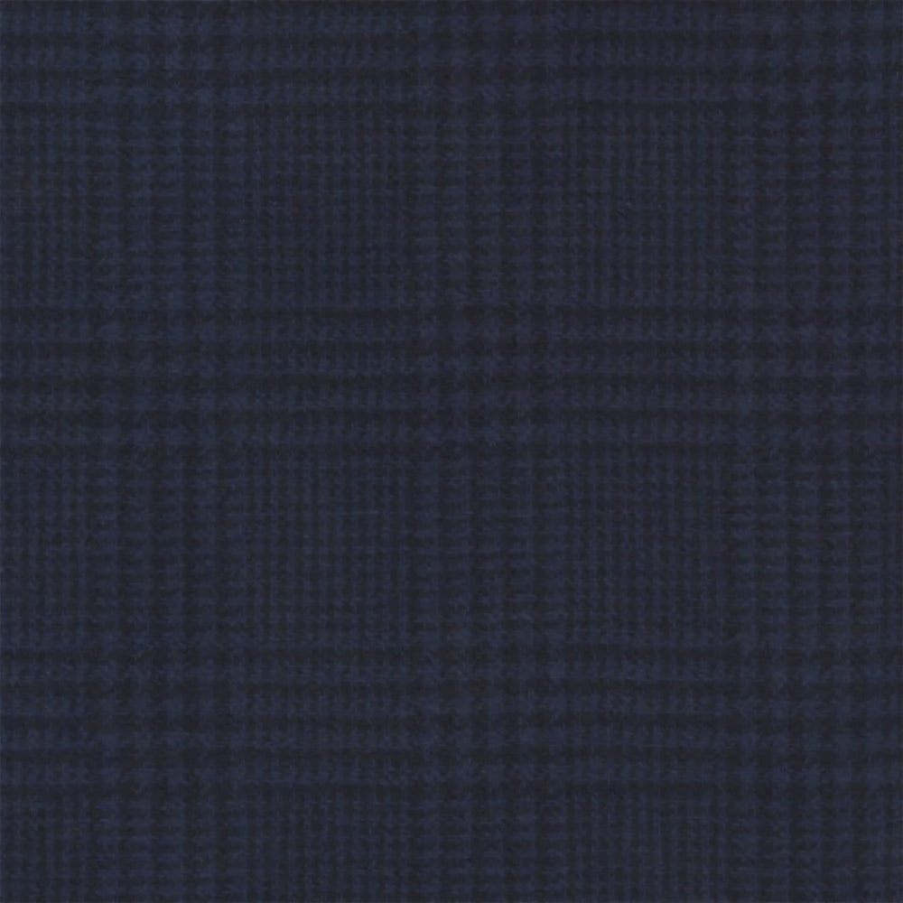 Sue Spargo Glen Check Wool Fat Eighth Indigo