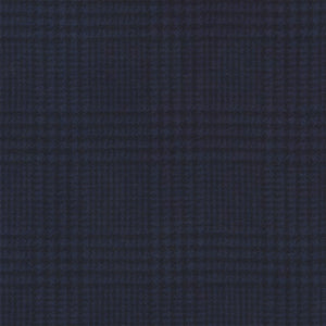 Sue Spargo Glen Check Wool Fat Eighth Indigo