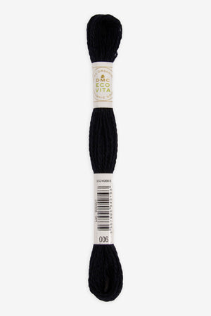 DMC Eco Vita Organic Wool Thread 16m Charcoal Myrtle